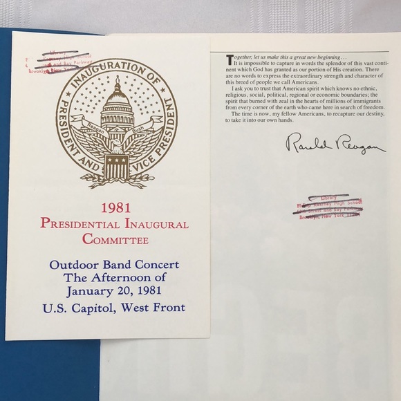 USA Presidential Inaugural Program 1981 Ronald Reagan - Picture 4 of 8